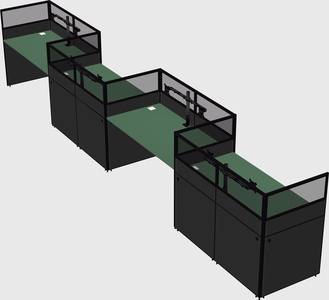 Rectangular cubicles