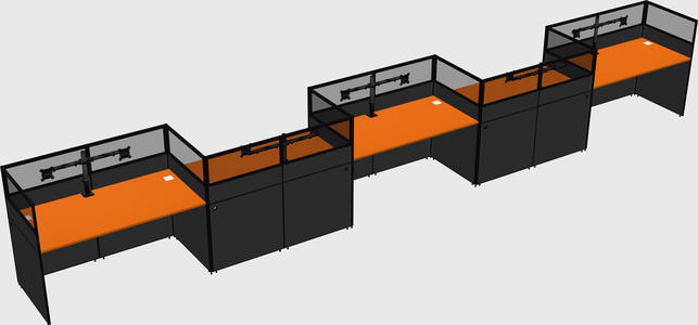 Rectangular cubicles
