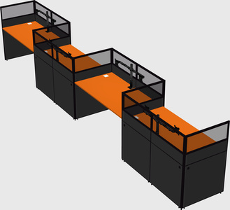 Rectangular cubicles