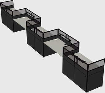 Rectangular cubicles
