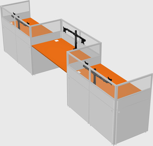 Rectangular cubicles