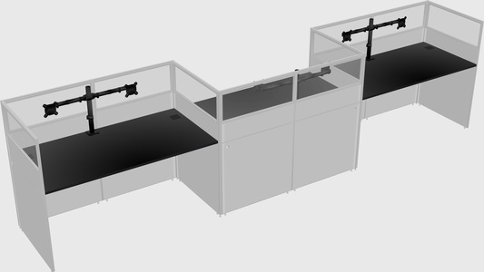 Rectangular cubicles