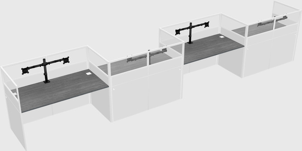 Rectangular cubicles