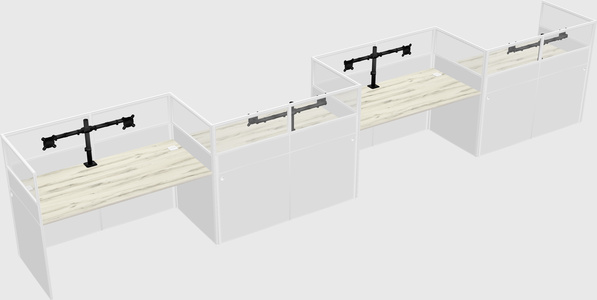 Rectangular cubicles
