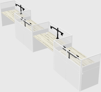 Rectangular cubicles