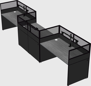 Rectangular cubicles