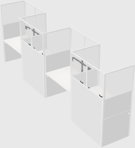 Rectangular cubicles