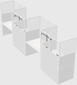 Rectangular cubicles