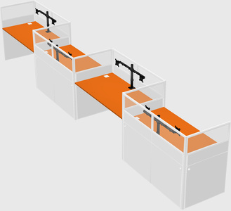 Rectangular cubicles