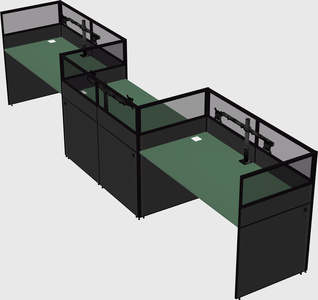 Rectangular cubicles