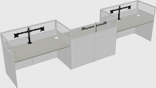Rectangular cubicles