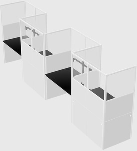 Rectangular cubicles