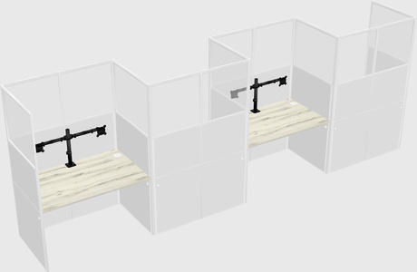 Rectangular cubicles