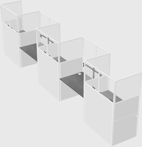 Cabines rectangulaires