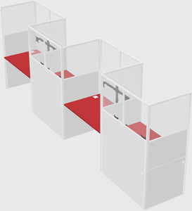 Rectangular cubicles