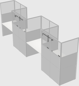 Rectangular cubicles