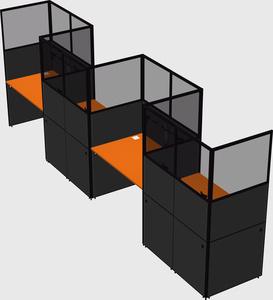 Rectangular cubicles