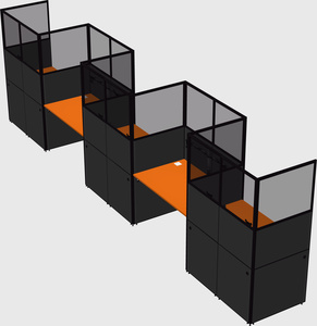 Rectangular cubicles