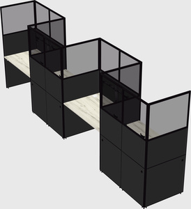 Rectangular cubicles