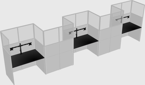 Rectangular cubicles