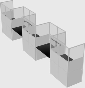 Rectangular cubicles