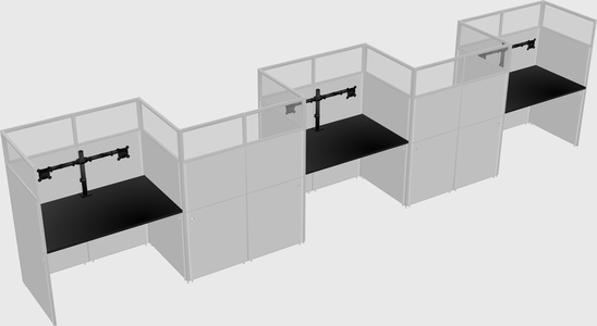 Cabines rectangulaires