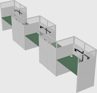 Rectangular cubicles