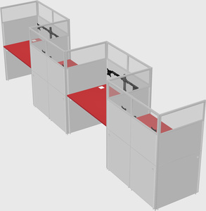 Rectangular cubicles