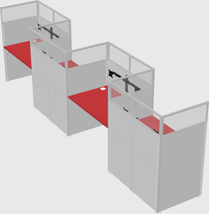 Rectangular cubicles