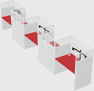 Rectangular cubicles