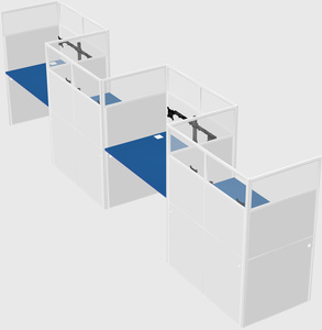 Rectangular cubicles