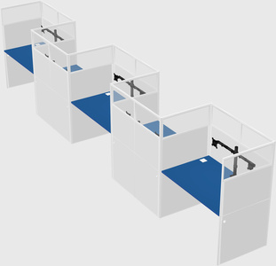 Rectangular cubicles