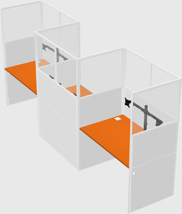 Rectangular cubicles
