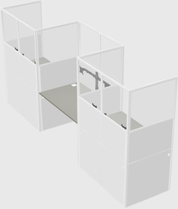 Rectangular cubicles