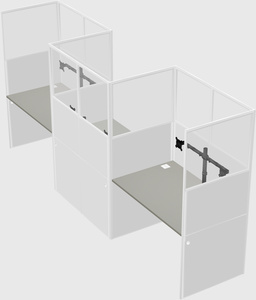 Rectangular cubicles