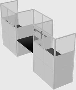 Rectangular cubicles
