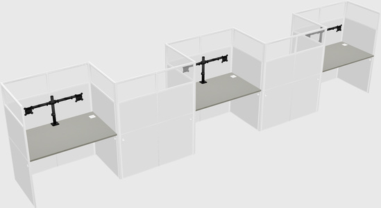 Rectangular cubicles