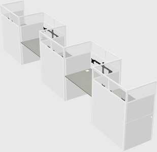 Rectangular cubicles