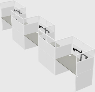 Rectangular cubicles
