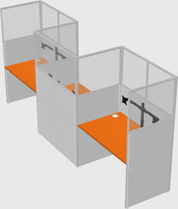 Rectangular cubicles
