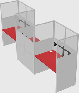 Rectangular cubicles