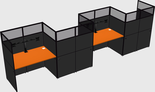 Rectangular cubicles