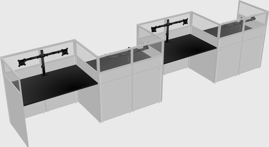 Rectangular cubicles