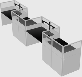 Rectangular cubicles