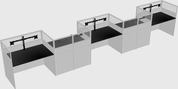 Rectangular cubicles