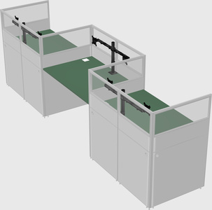 Rectangular cubicles