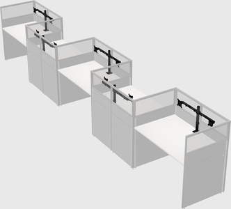 Rectangular cubicles
