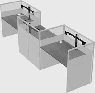 Rectangular cubicles
