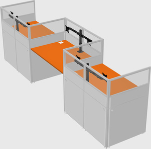 Rectangular cubicles
