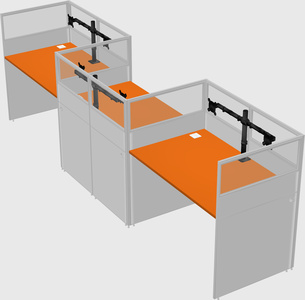 Rectangular cubicles